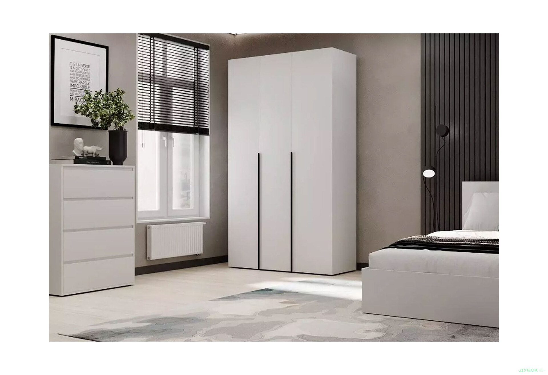 Изображение 2 - Шкаф Art In Head Light / Лайт 3-дверный 120 см, белый бриллиант