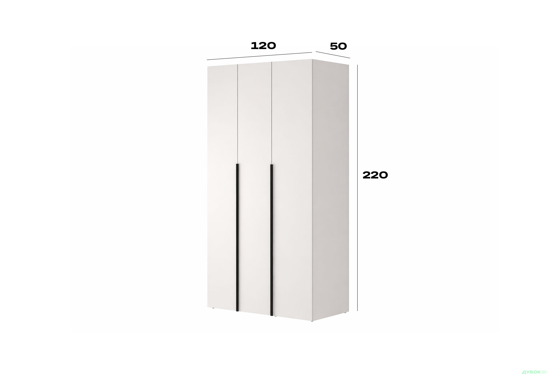 Изображение 6 - Шкаф Art In Head Light / Лайт 3-дверный 120 см, белый бриллиант