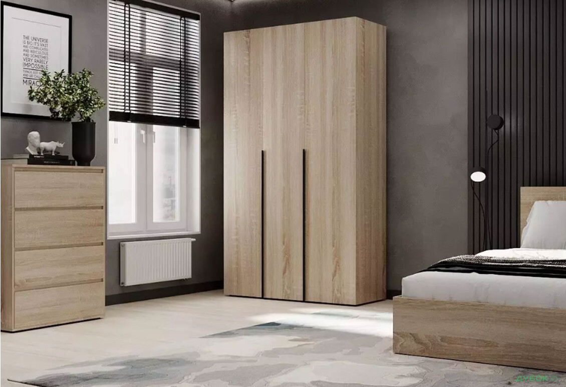 Зображення 2 - Шафа Art In Head Light / Лайт 3-дверна 120 см, дуб сонома