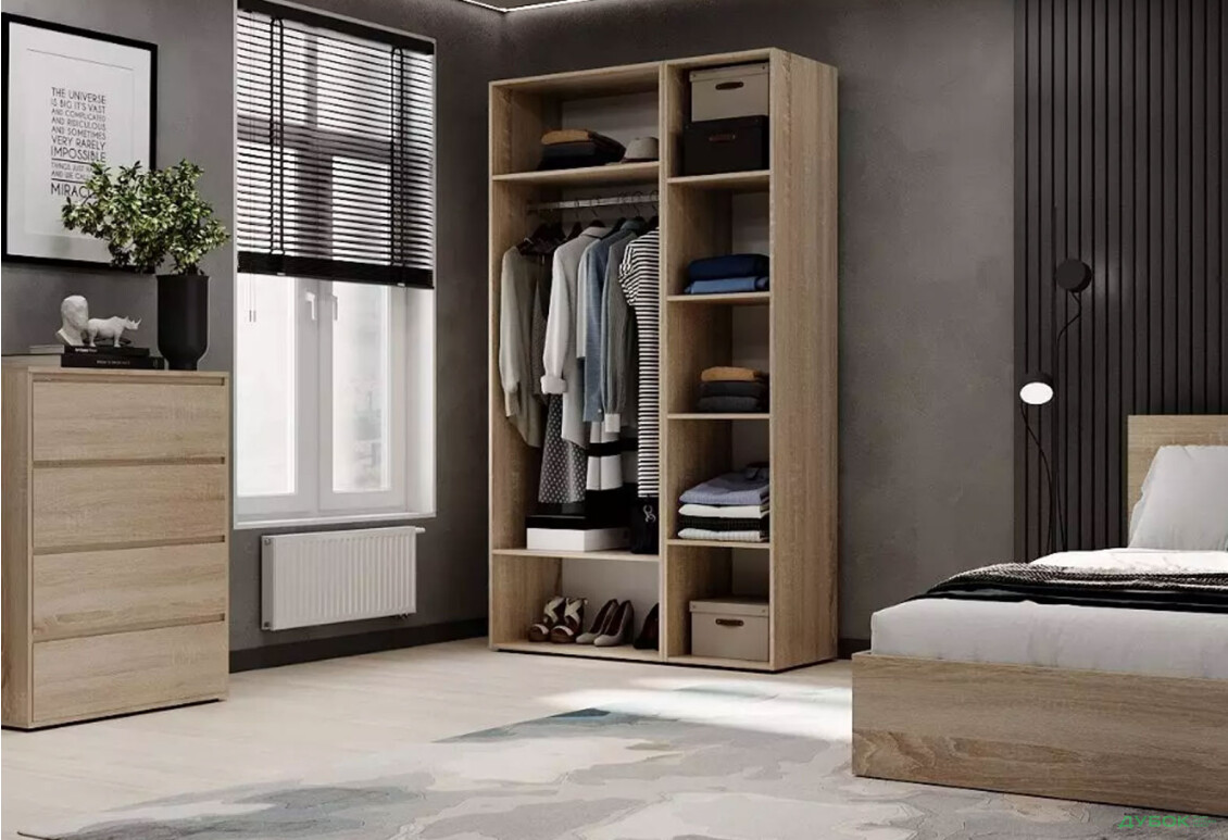 Зображення 3 - Шафа Art In Head Light / Лайт 3-дверна 120 см, дуб сонома