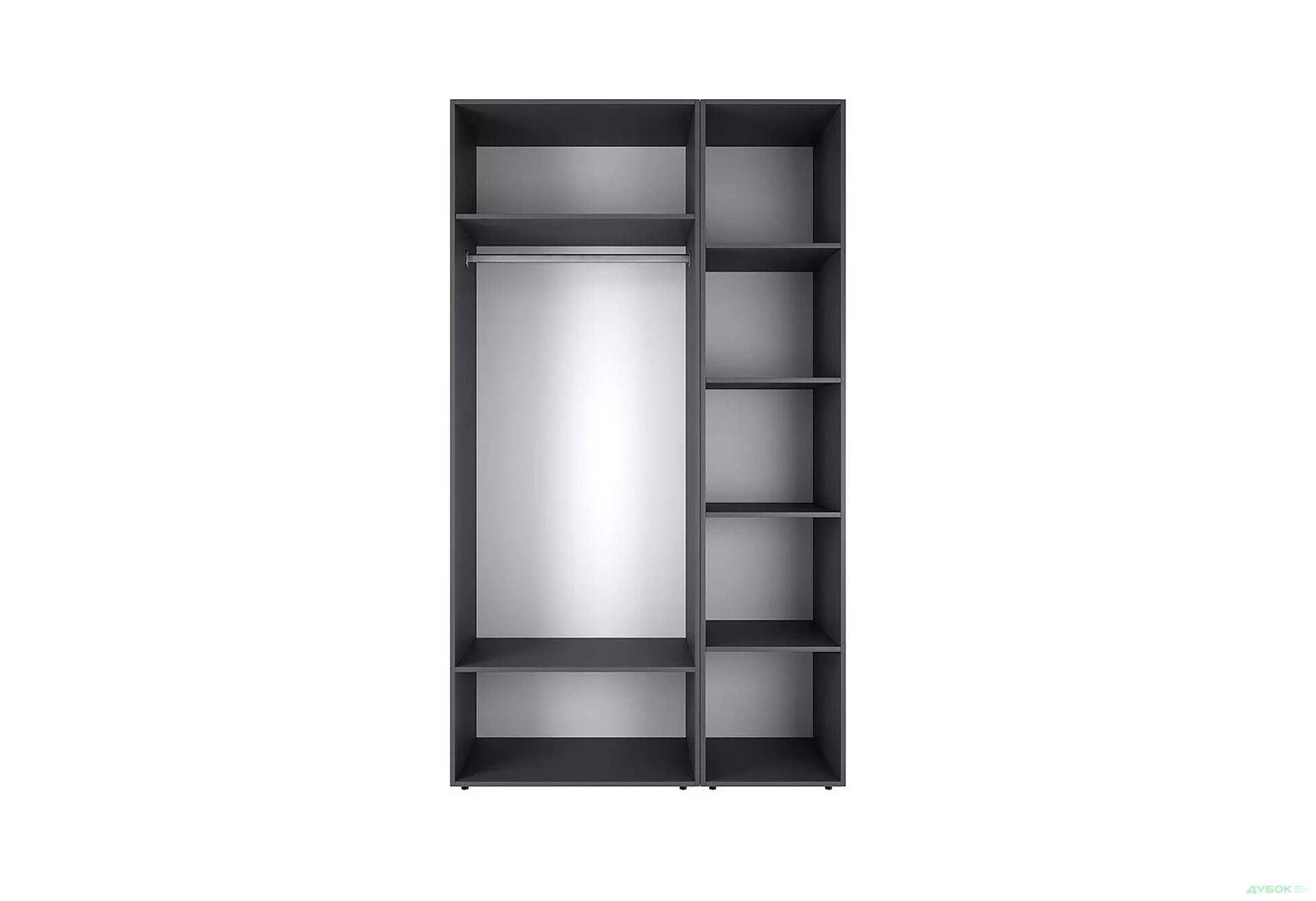 Зображення 5 - Шафа Art In Head Light / Лайт 3-дверна 120 см, графіт