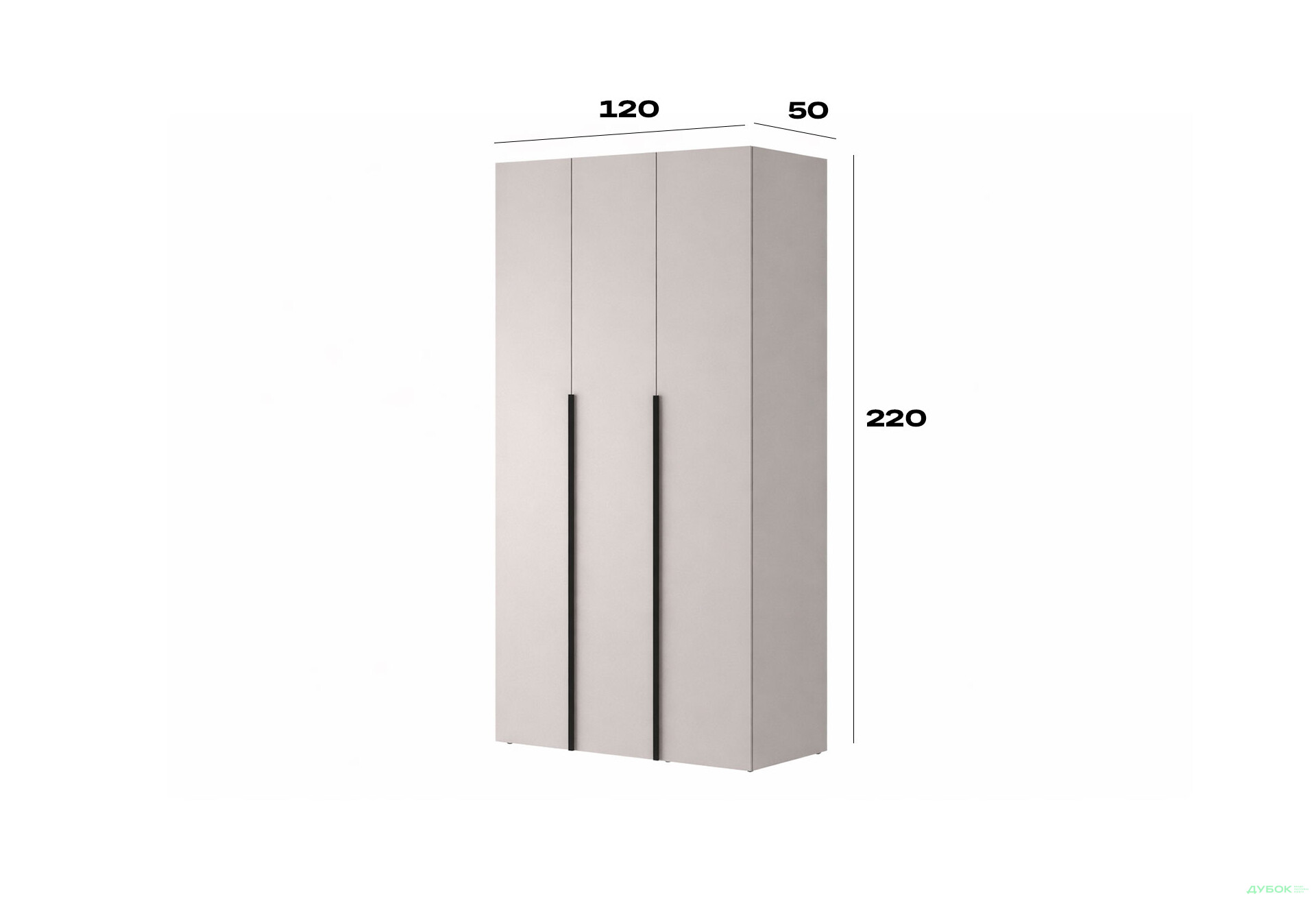 Изображение 6 - Шкаф Art In Head Light / Лайт 3-дверный 120 см, кашемир