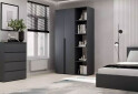 Зображення 2 - Шафа Art In Head Light / Лайт 2-дверна з боковими полицями 120 см, графіт