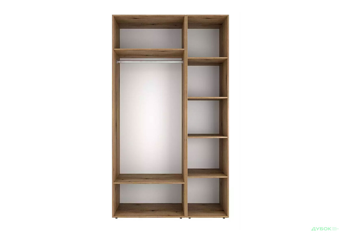 Изображение 5 - Шкаф Art In Head Light / Лайт 2-дверный с боковыми полками 120 см, дуб эвок