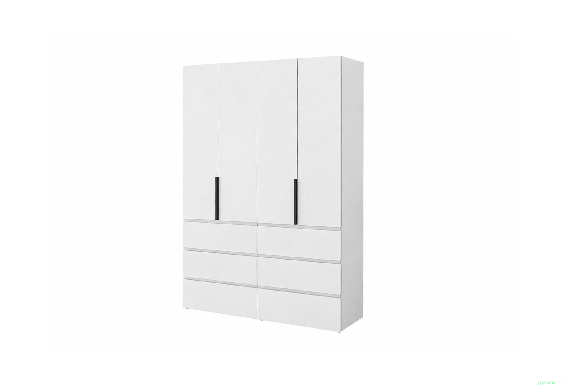 Изображение 1 - Шкаф Art In Head Light / Лайт 4-дверный с 6 ящиками 160 см, белый бриллиант