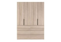 Изображение 4 - Шкаф Art In Head Light / Лайт 4-дверный с 6 ящиками 160 см, дуб сонома