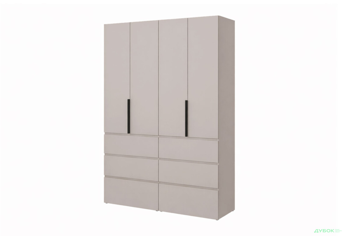 Шафа Art In Head Light / Лайт 4-дверна з 6 шухлядами 160 см, кашемір