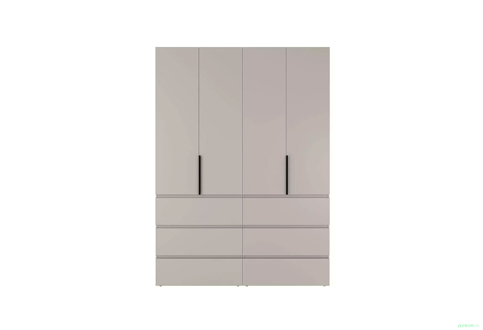 Зображення 4 - Шафа Art In Head Light / Лайт 4-дверна з 6 шухлядами 160 см, кашемір