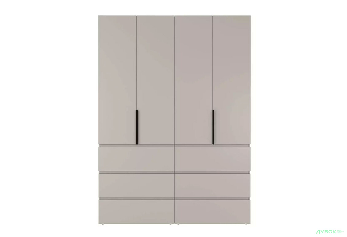 Зображення 4 - Шафа Art In Head Light / Лайт 4-дверна з 6 шухлядами 160 см, кашемір