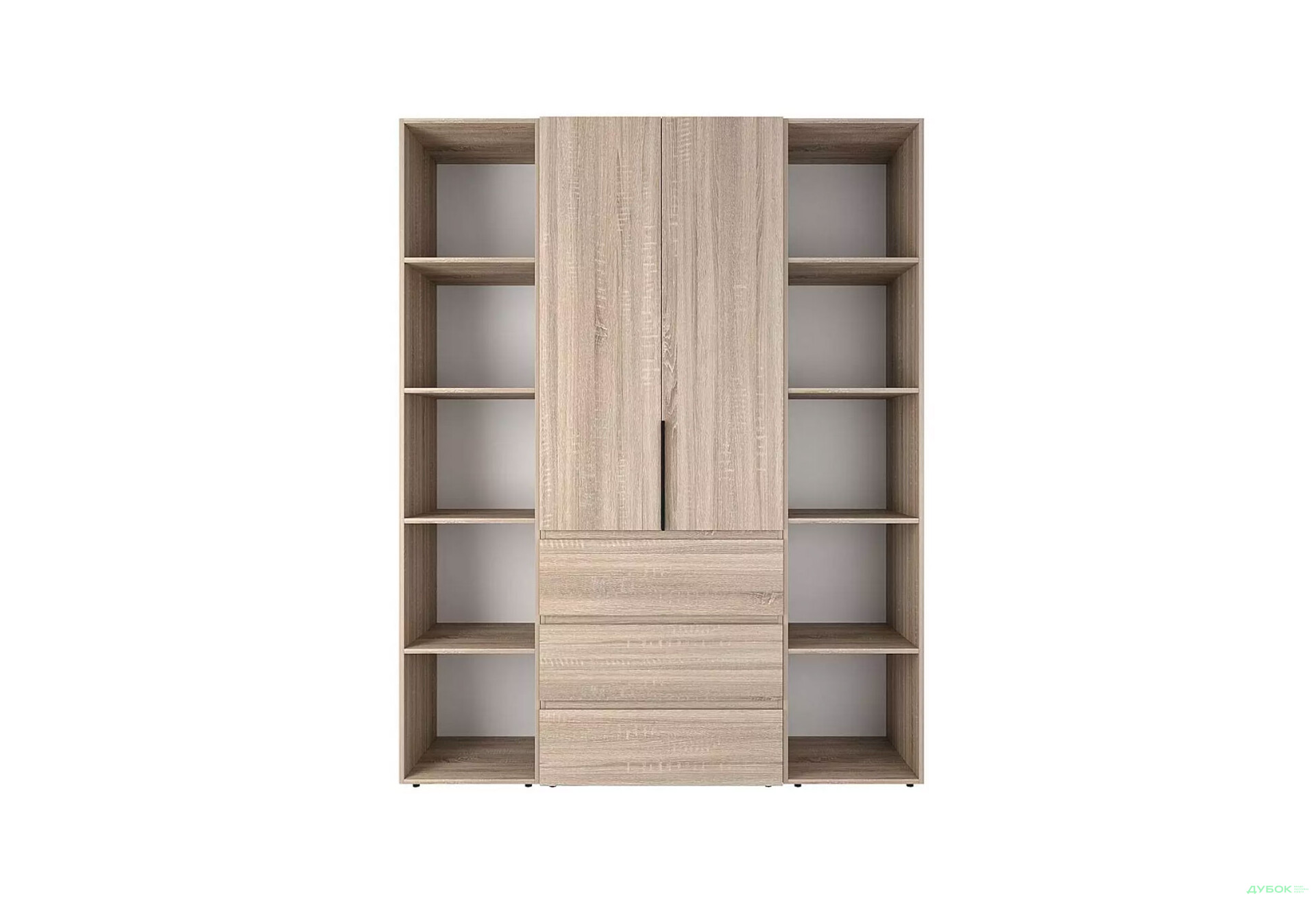 Изображение 5 - Шкаф Art In Head Light / Лайт 2-дверный с 3 ящиками и стеллажами 160 см, дуб сонома