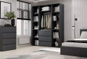 Зображення 3 - Шафа Art In Head Light / Лайт 2-дверна з 3 шухлядами та стелажами 160 см, графіт