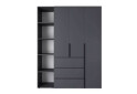Изображение 4 - Шкаф Art In Head Light / Лайт 3-дверный с 3 ящиками и стеллажом 160 см, графит