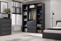 Изображение 3 - Шкаф Art In Head Light / Лайт 3-дверный с 3 ящиками и стеллажом 160 см, графит