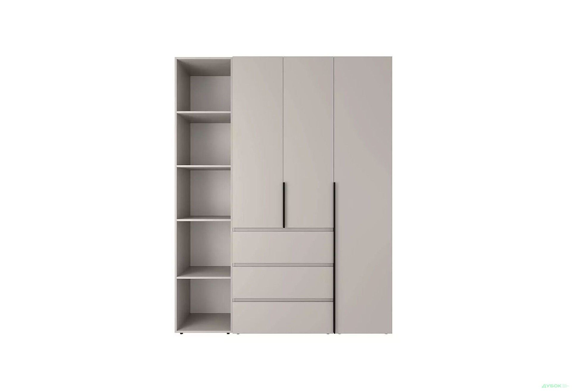 Изображение 4 - Шкаф Art In Head Light / Лайт 3-дверный с 3 ящиками и стеллажом 160 см, кашемир