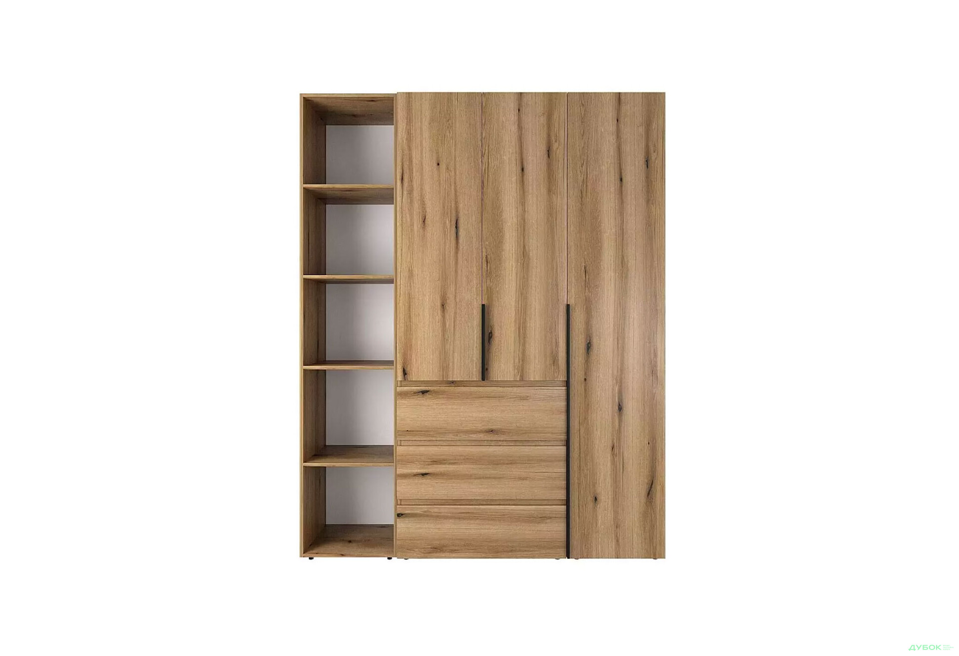 Изображение 4 - Шкаф Art In Head Light / Лайт 3-дверный с 3 ящиками и стеллажом 160 см, дуб эвок