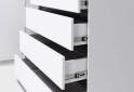 Изображение 7 - Комод МироМарк Дуо с дверкой и 4 ящиками 135 см белый супермат, антрацит