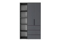 Изображение 4 - Шкаф Art In Head Light / Лайт 2-дверный с 3 ящиками и стеллажом 120 см, графит