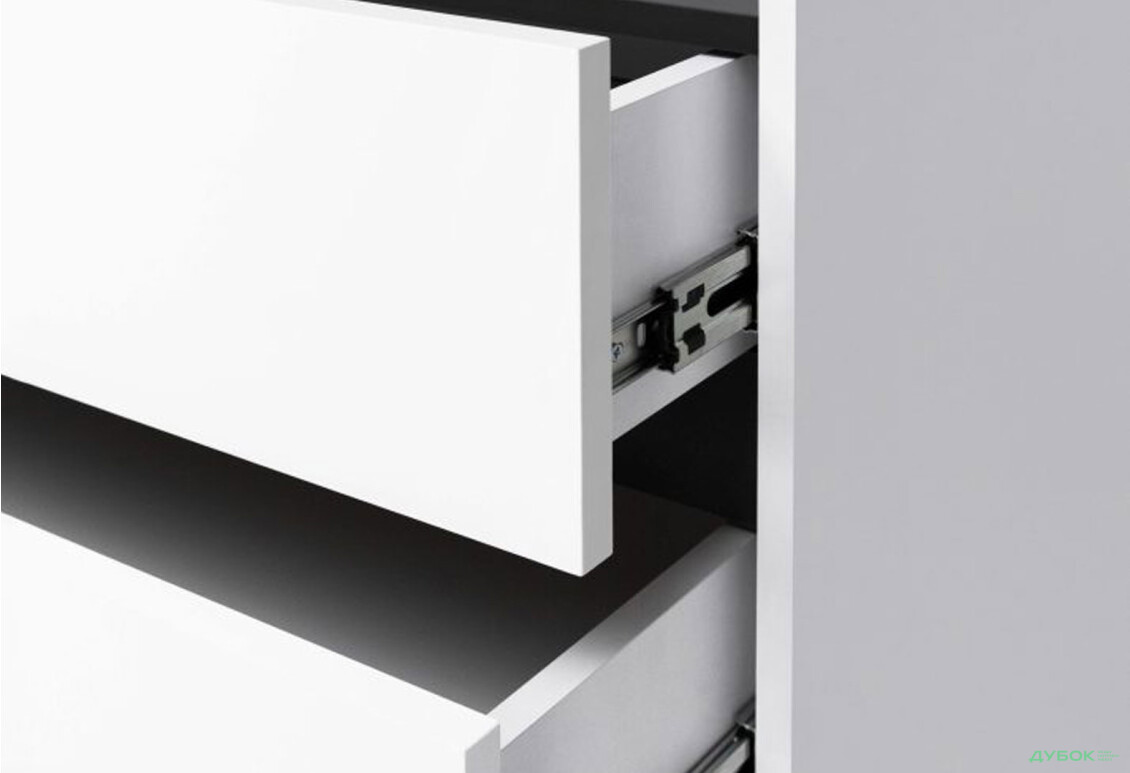 Изображение 5 - Комод МироМарк Дуо с 4 ящиками 110 см белый супермат, антрацит