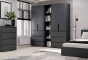 Зображення 2 - Шафа Art In Head Light / Лайт 4-дверна з 6 шухлядами та стелажем 180 см, графіт