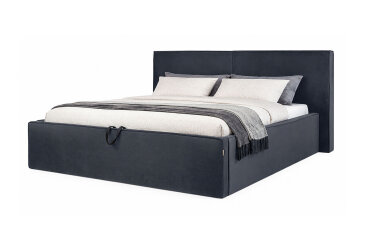 Изображение Мягкая Кровать 1.6х2.0 подъемная с каркасом, графит (Royal Velvet 21)