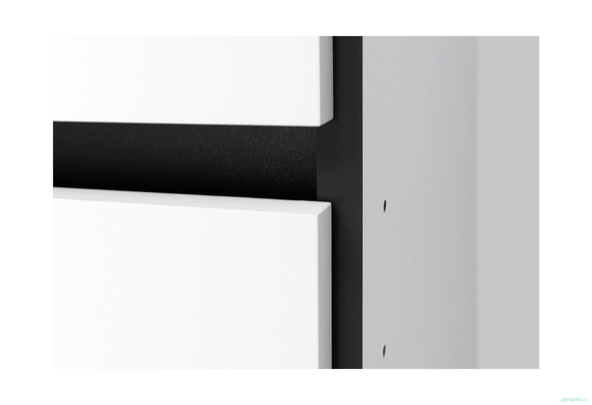 Изображение 6 - Шкаф МироМарк Дуо 3-хдверный с 3 ящиками 134,4 см белый супермат, антрацит