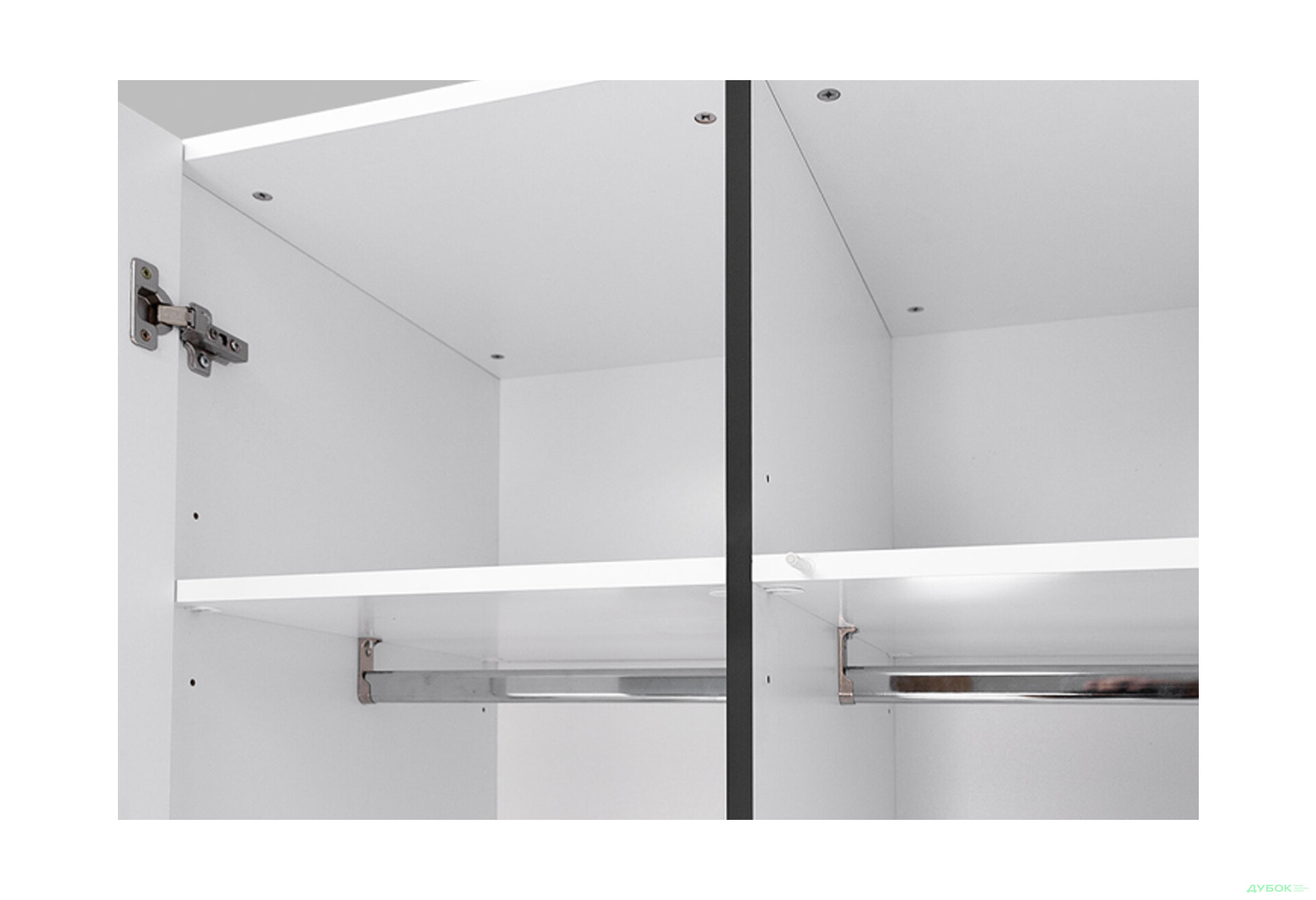 Изображение 4 - Шкаф МироМарк Дуо 3-хдверный с 3 ящиками 134,4 см белый супермат, антрацит