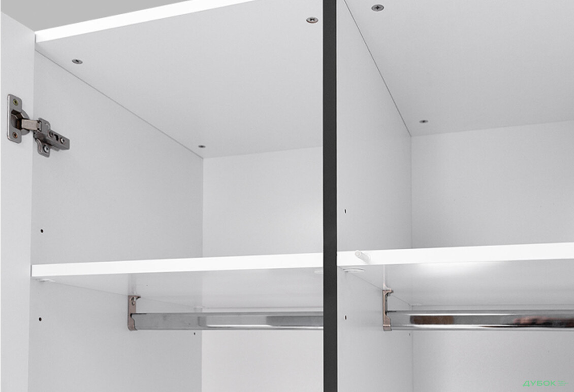 Изображение 4 - Шкаф МироМарк Дуо 4-хдверный с 3 ящиками 179,2 см белый супермат, антрацит