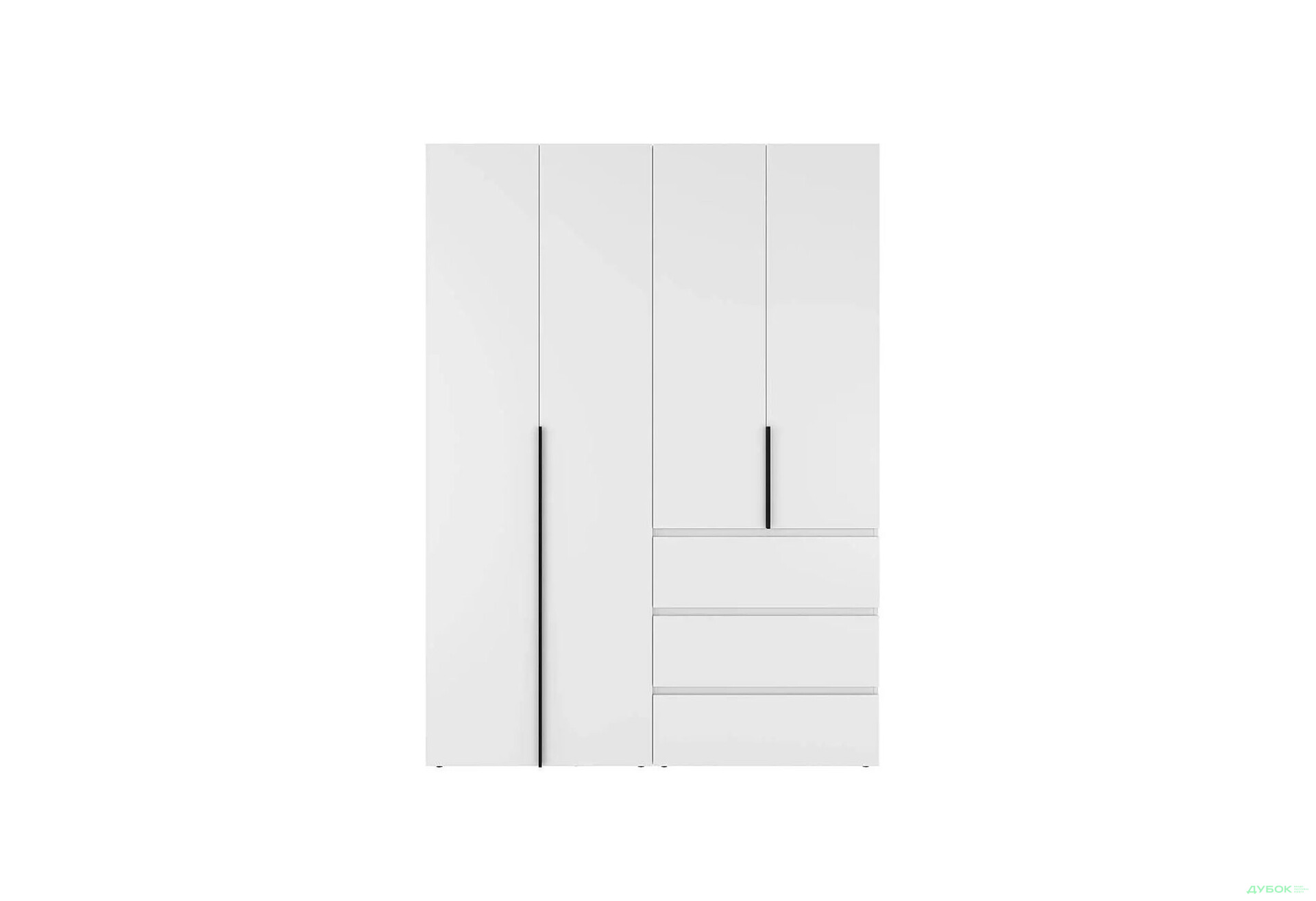 Зображення 4 - Шафа Art In Head Light / Лайт 4-дверна з 3 шухлядами 160 см, білий діамант