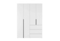 Зображення 4 - Шафа Art In Head Light / Лайт 4-дверна з 3 шухлядами 160 см, білий діамант