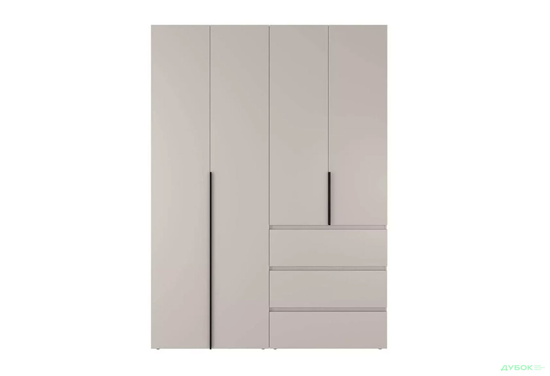 Изображение 4 - Шкаф Art In Head Light / Лайт 4-дверный с 3 ящиками 160 см, кашемир