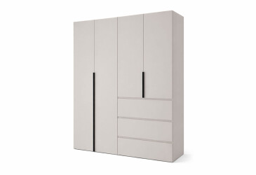 Шафа Art In Head Light / Лайт 4-дверна з 3 шухлядами 160 см, кашемір