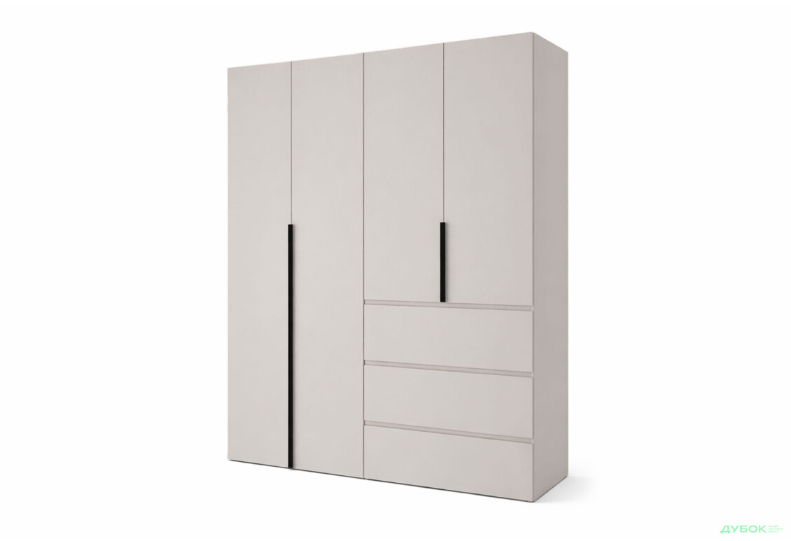 Шкаф Art In Head Light / Лайт 4-дверный с 3 ящиками 160 см, кашемир