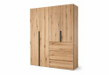 Зображення 1 - Шафа Art In Head Light / Лайт 4-дверна з 3 шухлядами 160 см, дуб евок