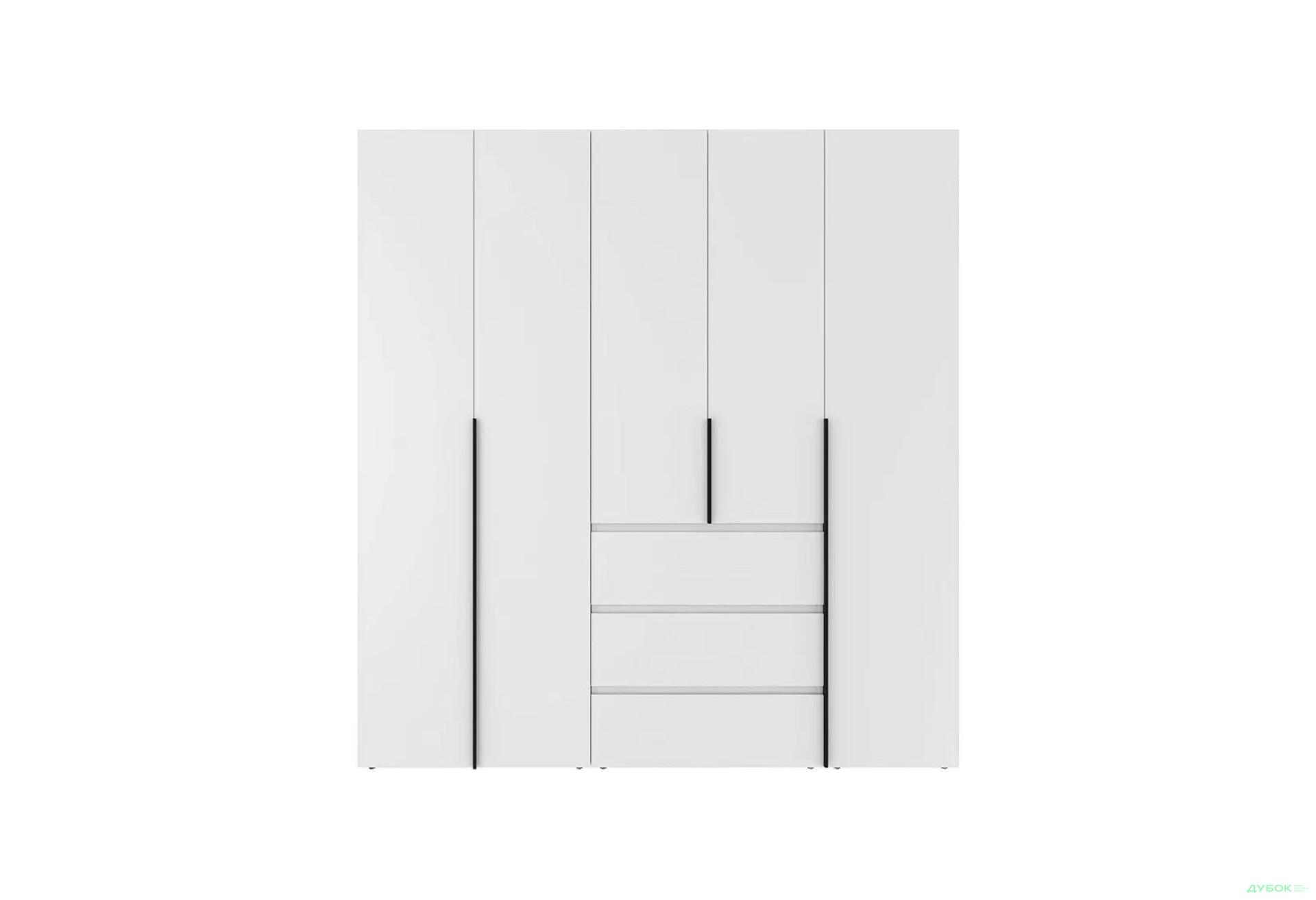 Изображение 4 - Шкаф Art In Head Light / Лайт 5-дверный с 3 ящиками 200 см, белый бриллиант