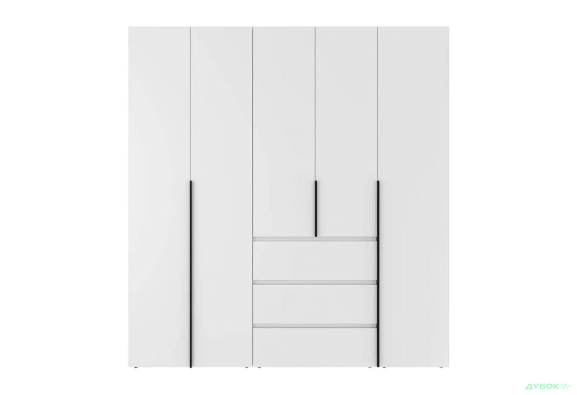 Изображение 4 - Шкаф Art In Head Light / Лайт 5-дверный с 3 ящиками 200 см, белый бриллиант