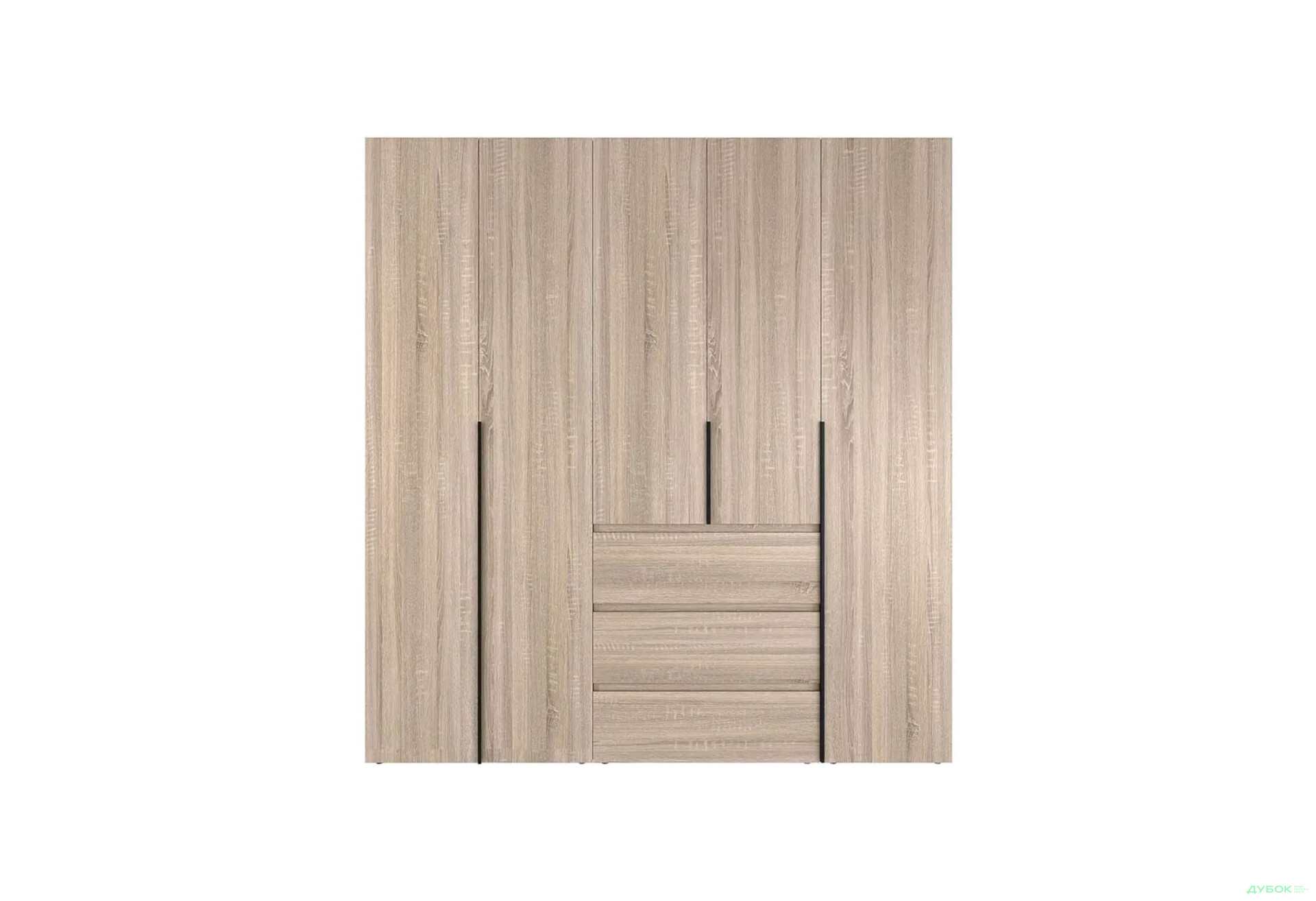 Изображение 4 - Шкаф Art In Head Light / Лайт 5-дверный с 3 ящиками 200 см, дуб сонома