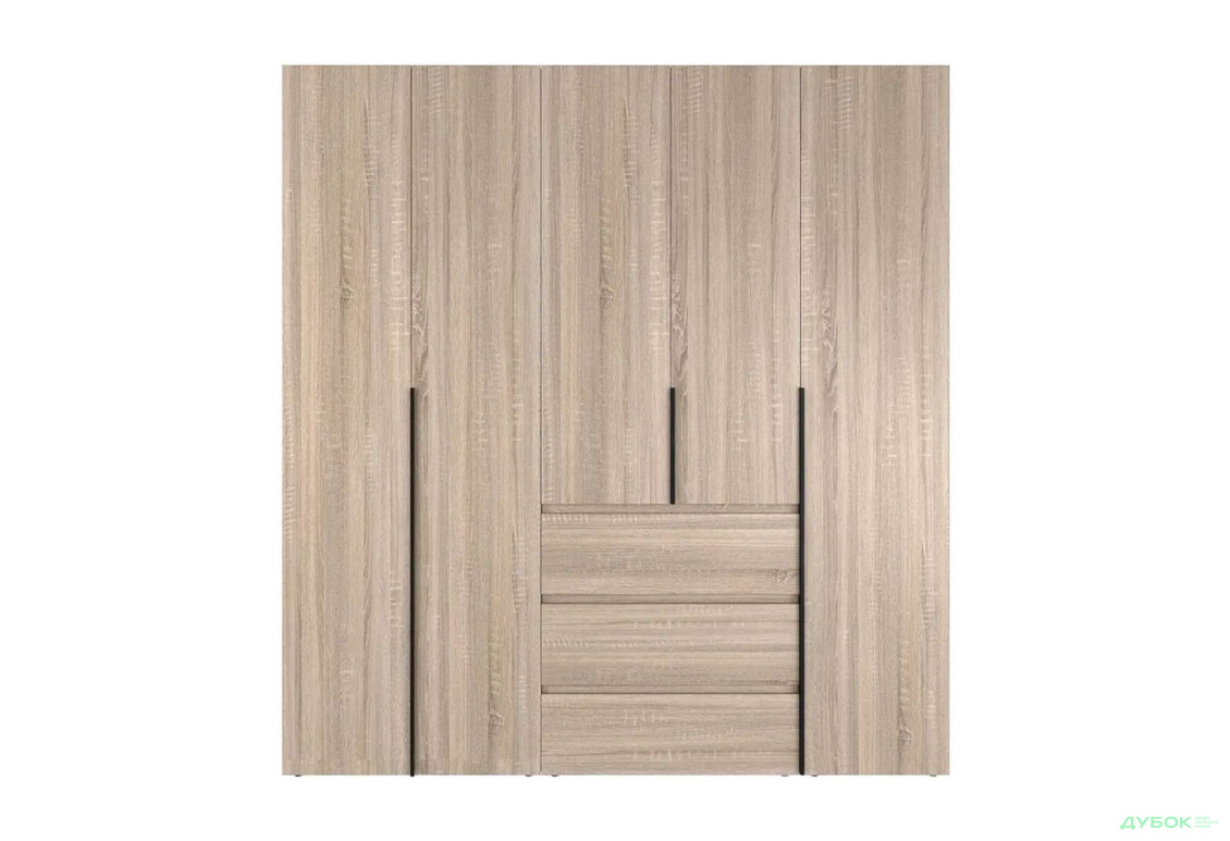 Изображение 4 - Шкаф Art In Head Light / Лайт 5-дверный с 3 ящиками 200 см, дуб сонома