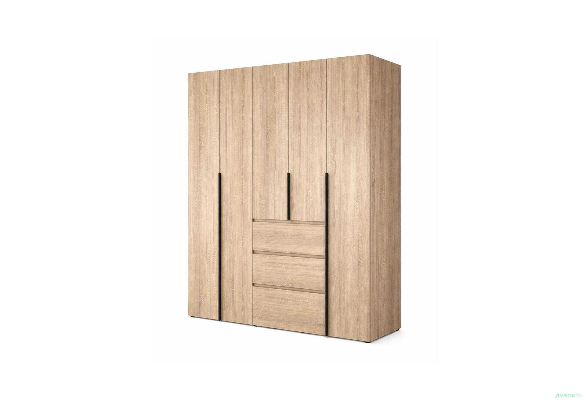 Изображение 1 - Шкаф Art In Head Light / Лайт 5-дверный с 3 ящиками 200 см, дуб сонома
