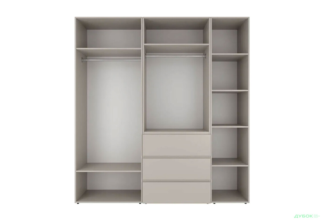 Изображение 5 - Шкаф Art In Head Light / Лайт 5-дверный с 3 ящиками 200 см, кашемир