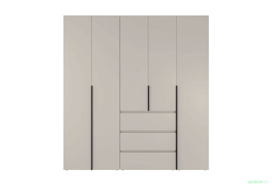 Изображение 4 - Шкаф Art In Head Light / Лайт 5-дверный с 3 ящиками 200 см, кашемир