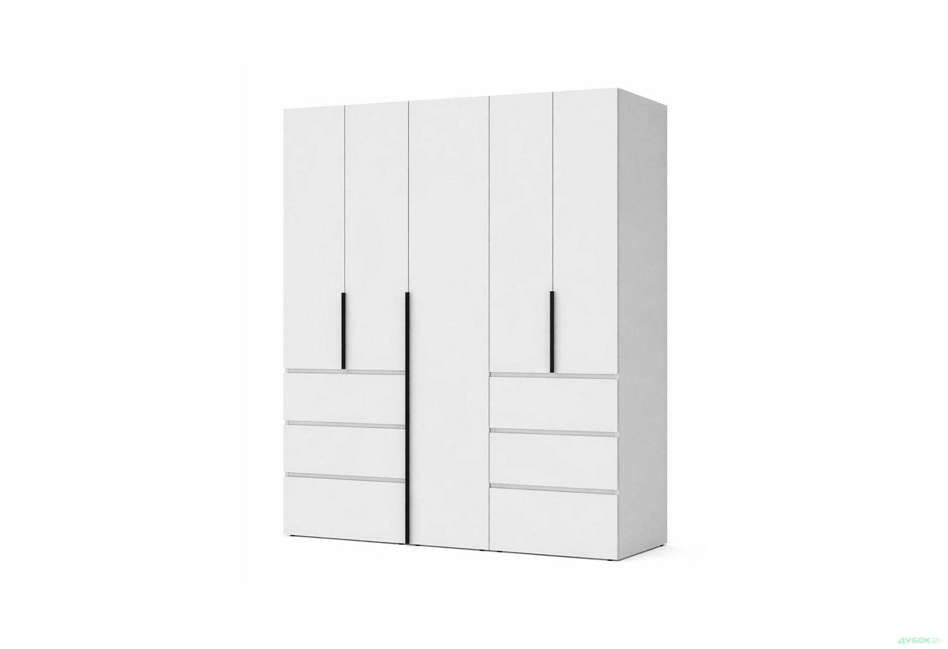 Изображение 1 - Шкаф Art In Head Light / Лайт 5-дверный с 6 ящиками 200 см, белый бриллиант