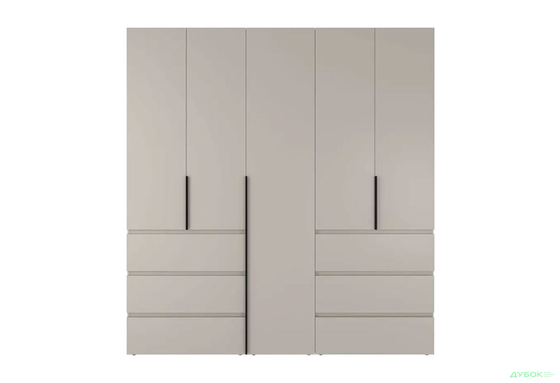 Изображение 4 - Шкаф Art In Head Light / Лайт 5-дверный с 6 ящиками 200 см, кашемир