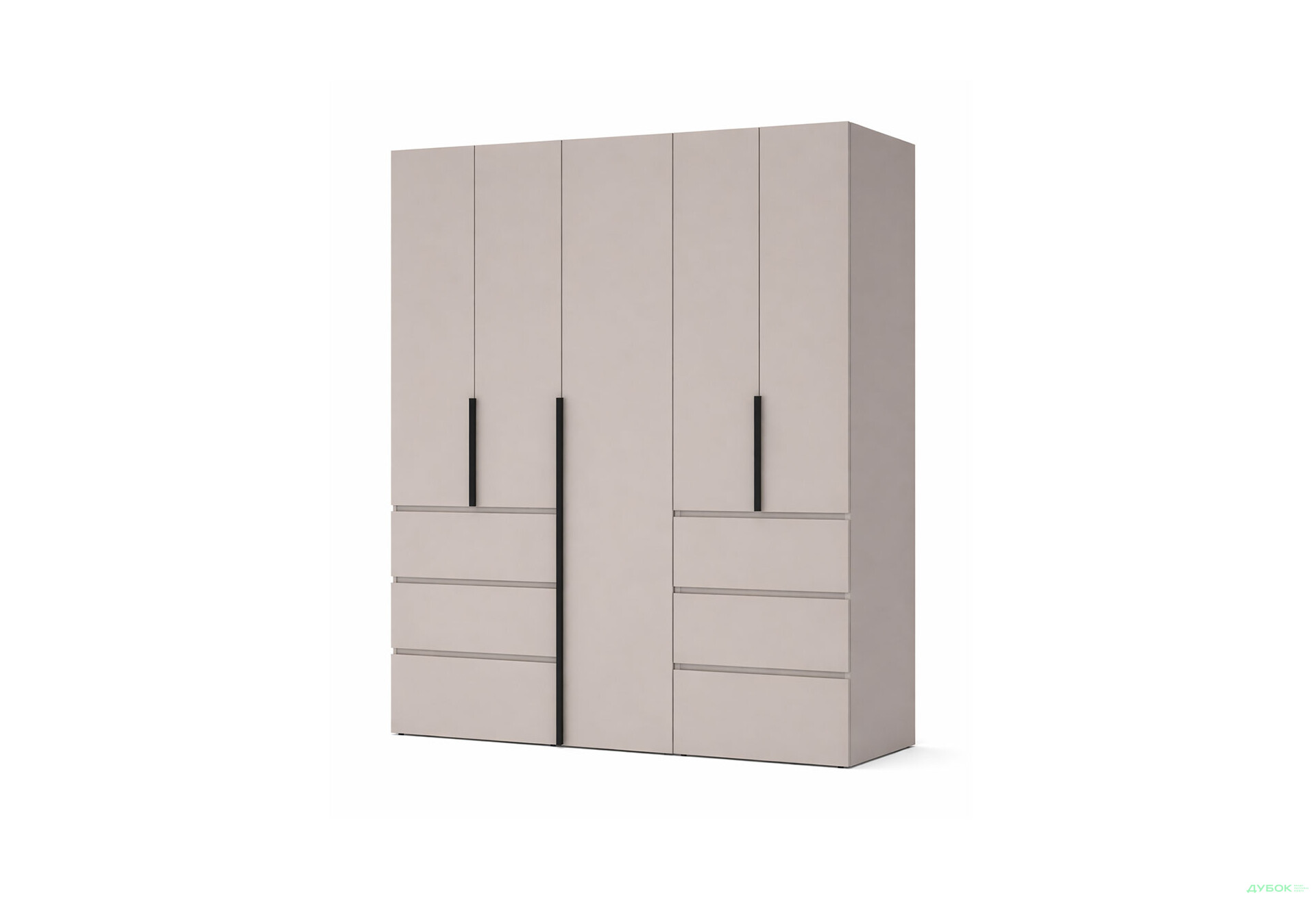 Изображение 1 - Шкаф Art In Head Light / Лайт 5-дверный с 6 ящиками 200 см, кашемир