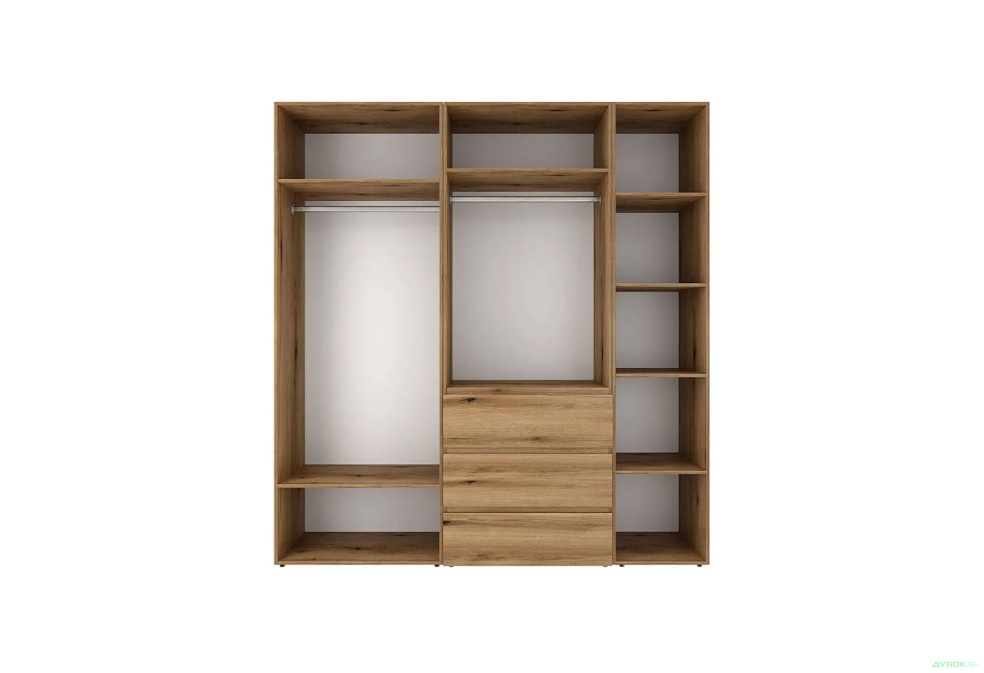 Изображение 5 - Шкаф Art In Head Light / Лайт 5-дверный с 6 ящиками 200 см, дуб эвок
