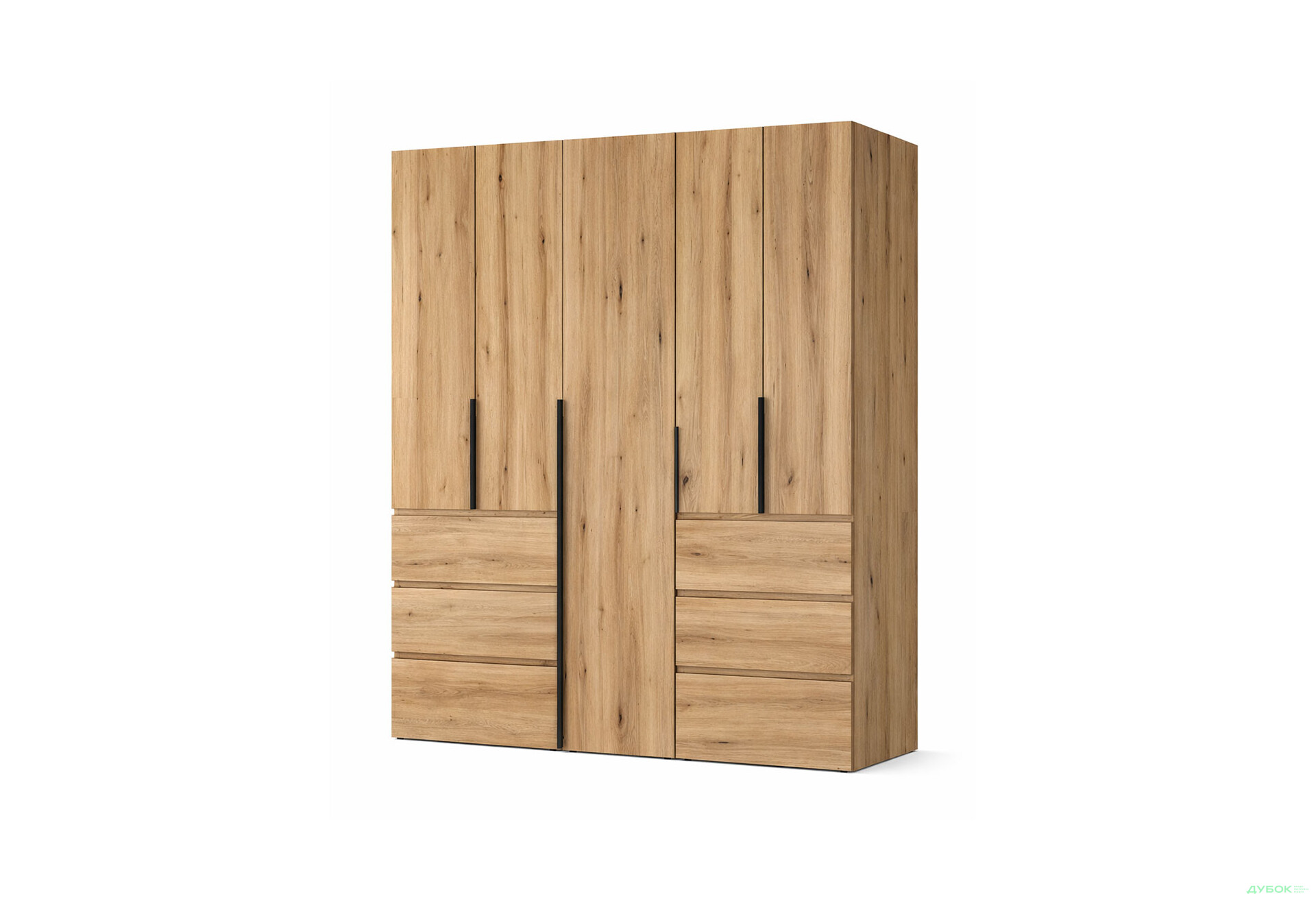 Изображение 1 - Шкаф Art In Head Light / Лайт 5-дверный с 6 ящиками 200 см, дуб эвок