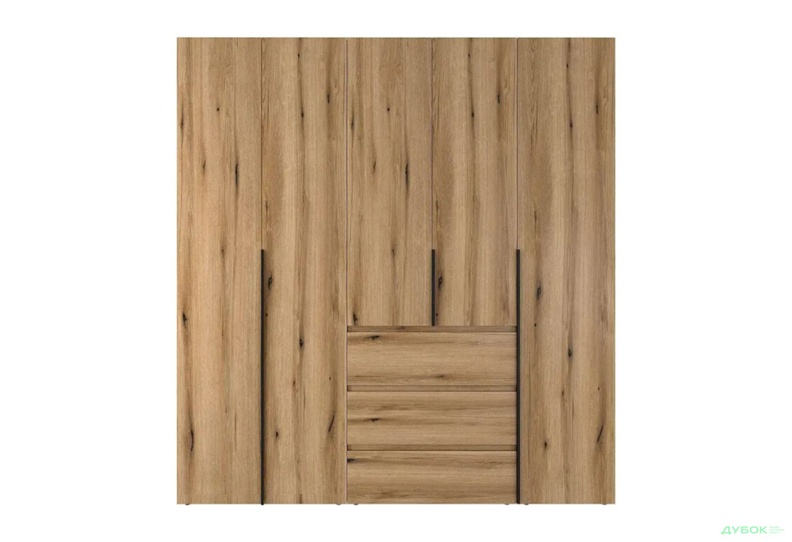 Изображение 4 - Шкаф Art In Head Light / Лайт 5-дверный с 6 ящиками 200 см, дуб эвок