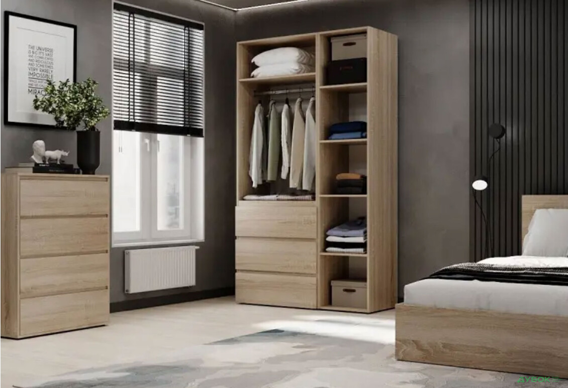 Изображение 3 - Шкаф Art In Head Light / Лайт 3-дверный с 3 ящиками 120 см, дуб сонома