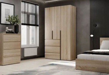 Изображение Шкаф распашный комбинированный №2 дуб сонома