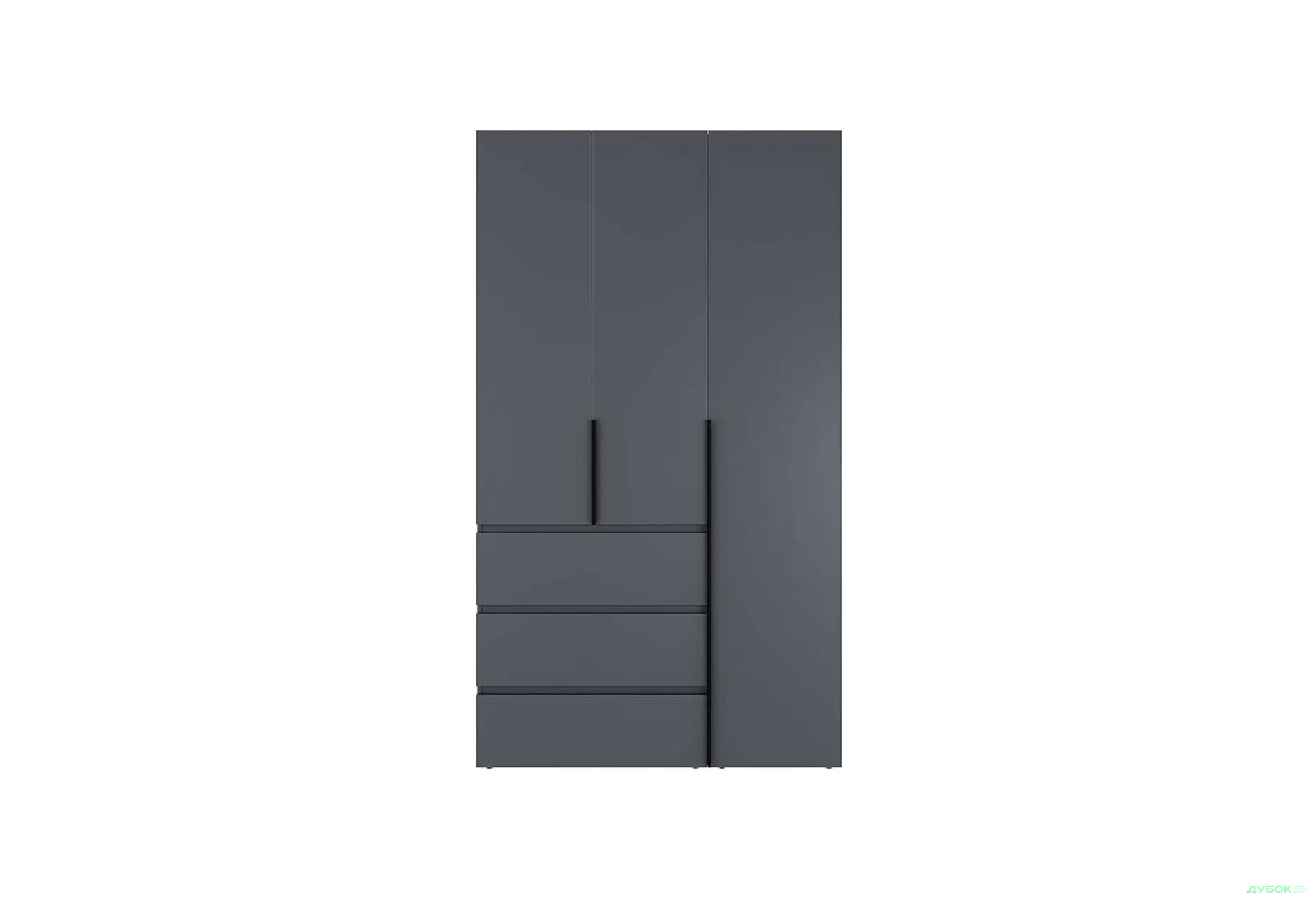 Изображение 4 - Шкаф Art In Head Light / Лайт 3-дверный с 3 ящиками 120 см, графит