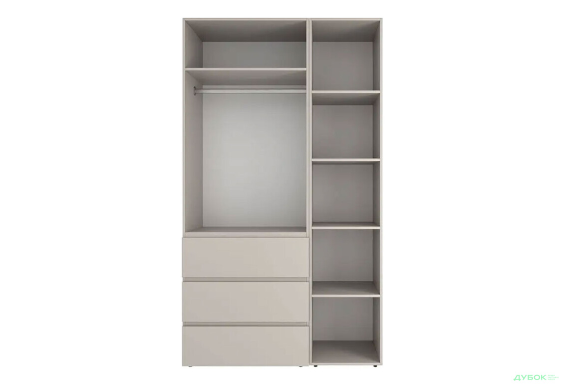 Изображение 5 - Шкаф Art In Head Light / Лайт 3-дверный с 3 ящиками 120 см, кашемир